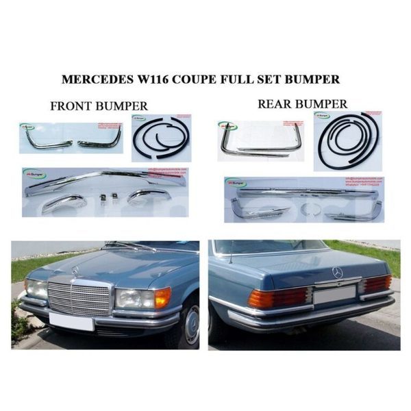 Big with watermark mercedes w116 euro style bumpers 1972 1981 1