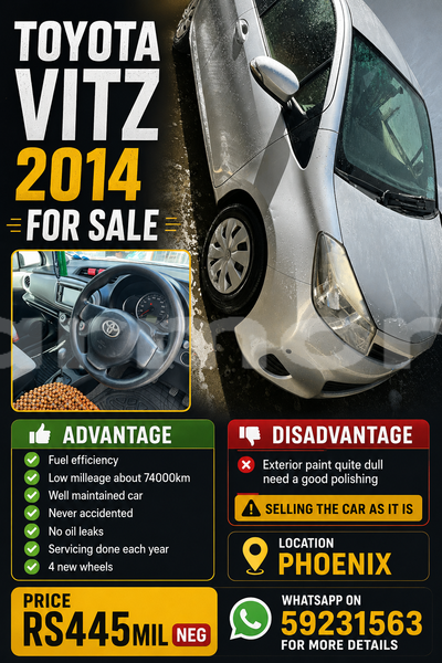 Big with watermark toyota vitz plaines wilhems district vacoas phoenix 8106
